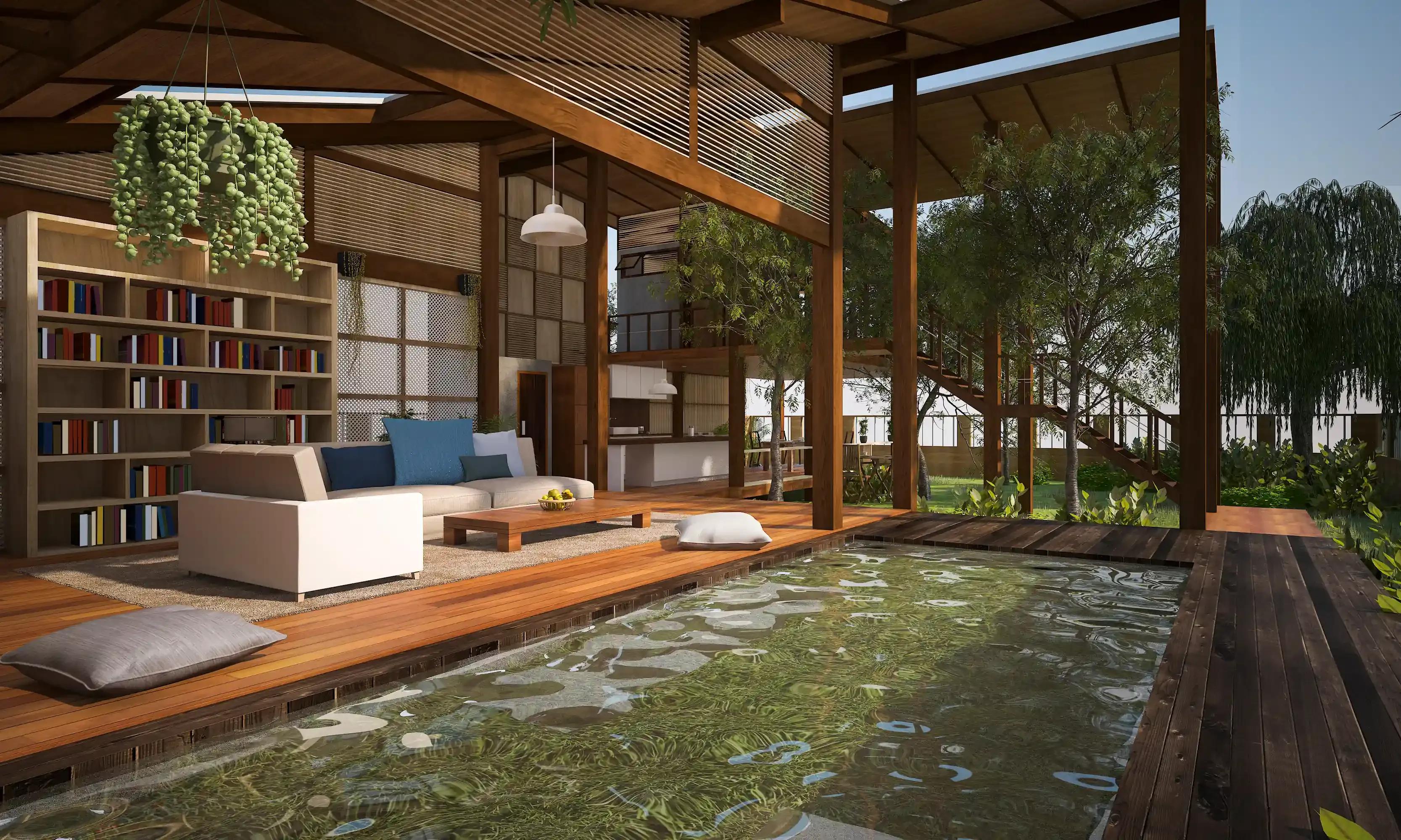 Eco friendly villa design bali